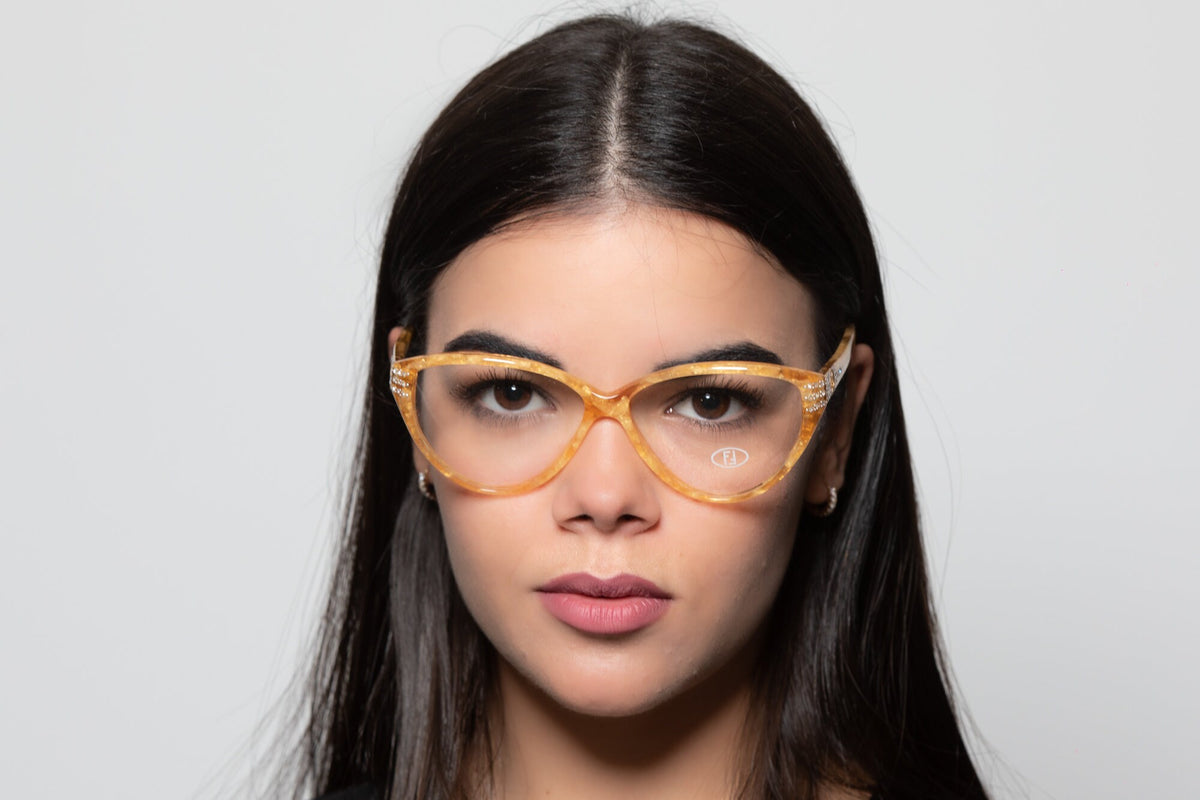 廃盤 90s〜2000s FENDI ハーフリムメガネ デッドストック Y2K 廃盤 90s〜2000s FENDI ハーフリムメガネ デッドストック Y2K