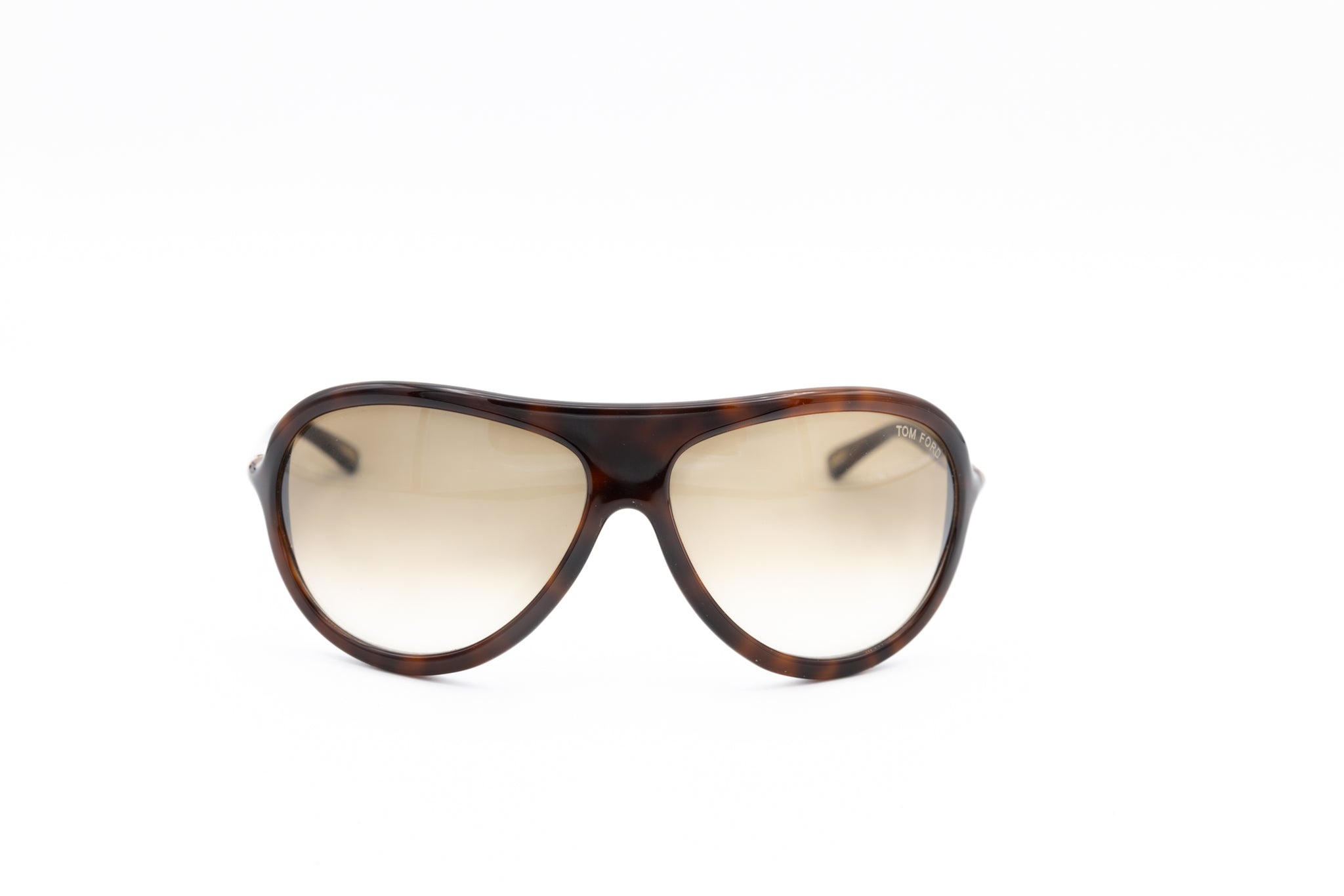 Tom Ford Tortoise Shell Gradient Aviator Sunglasses Tom Ford Aviator Gradient Sunglasses - Gold Sunglasses  main image 4