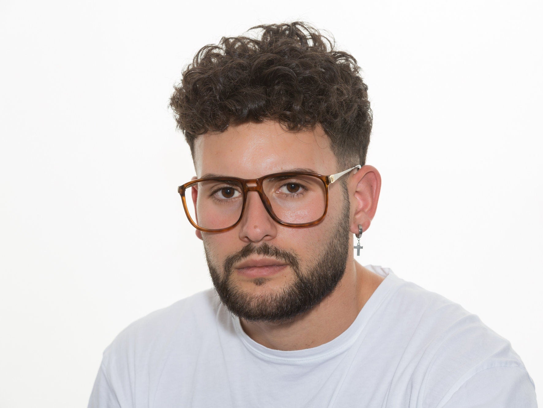 Monture De Lunettes Vintage Viennaline NOS - Couleur Orange Ovale - Taille 53[]14 120 - Neuf Avec étiquettes